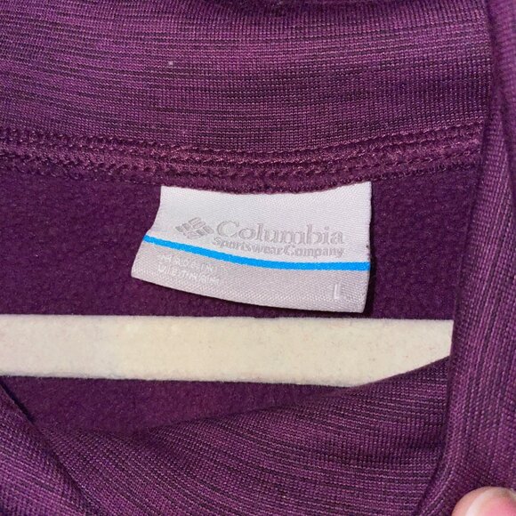 Columbia Womens Purple Cowl Neck Sweatshirt Size L - Picture 5 of 8
